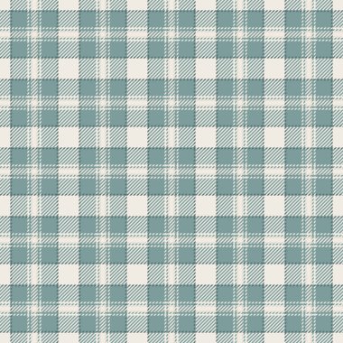 Asgari desenli ekose arka plan, pahalı ekose kumaş. Pastel ve beyaz renk paletinde yeteneksiz tekstil vektörü.