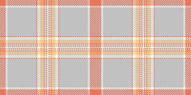 Boş dikişsiz tekstil kontrolü, çapraz vektör dokusu geçmişi. Ekose kumaş desenini gümüş ve kırmızı renk paletinde denetler.