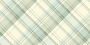 Derin doku kontrolü, panço ekoseli, dikişsiz tartan. Mısır ipeği ve beyaz renk paletinde arkaplan tekstil kumaş vektörünü.