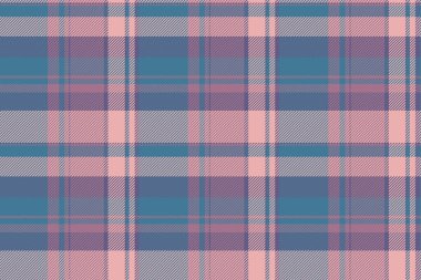 Etnik vektör kontrolü kusursuz, Koreli kumaş desenli tartan. Cyan ve açık renk paletinde ekose tekstil arkaplanı konforu.