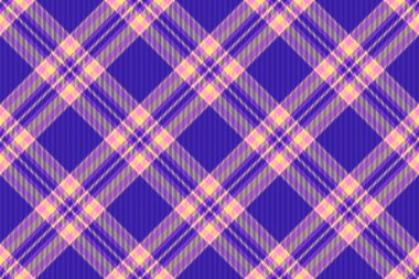 Pencere kenarındaki tartan kumaş desenli, İspanyol dokusu vektör kumaşlı. İndigo ve sarı renkli ekoseli özgeçmiş kontrolü için ilham kaynağı.