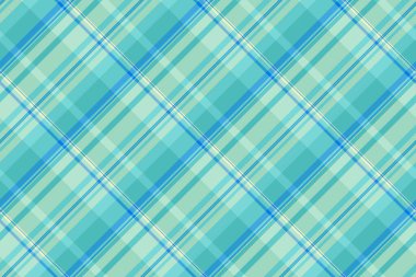 Kağıt ekose desenli, günlük doku tekstil vektörü. Cilt arkaplan tartan kumaş kontrol mavi ve cyan renk paleti.