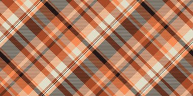 2025 ekose tartan vektör, katlama dokusu kontrol kumaşı. Oduncu dikişsiz tekstil arkaplan deseni turuncu ve açık renk paleti.