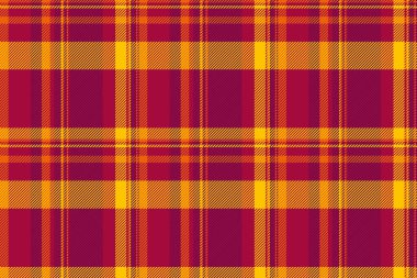 Düğümsüz vektör ekoseli, İtalyan kumaş desenli. Punk tartan arka plan tekstil denetimi kırmızı ve pembe renk paleti.