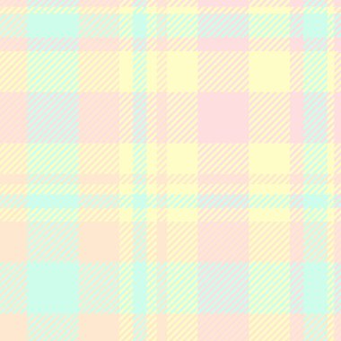 Hanuka tekstil kontrol kumaşı, kareli vektör tartan arkaplan. Narin desensiz desenli ekoseli açık badem rengi paleti.