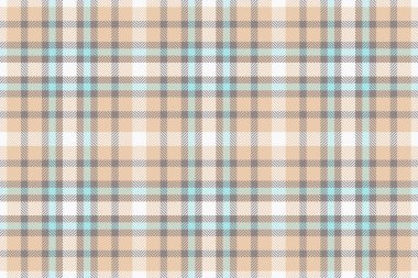 Güzel ekose kumaş kumaş, baba dokusu kontrolü. Açık ve gri renk paletinde tekrarlanan vektörsüz desenli tartan.