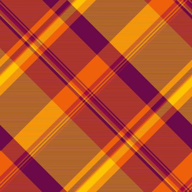 Bahar arkaplan kontrol şablonu, görüntü kumaşı dikişsiz. Pembe ve parlak renk paletinde ekose desenli tartan vektörü.