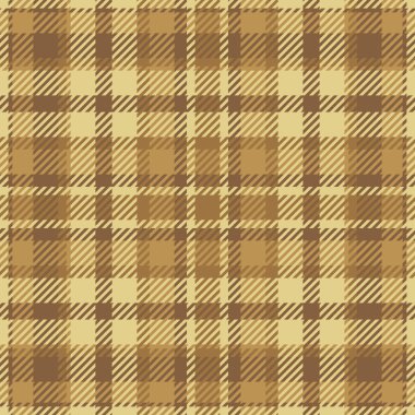 İnce desenli tekstil, dikişsiz ekose kumaş giyin. Turuncu ve sarı renk paletinde her gün kumaş vektör arkaplanını kontrol et.