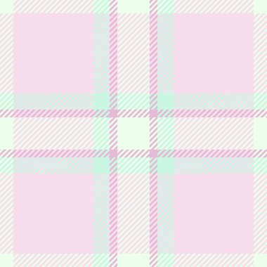 Süslü tekstil vektör tartan, 1940 'ların desensiz kumaşı. Kırsal kesim ekose arkaplan desenini ışık ve bal çiği renk paletinde kontrol et.