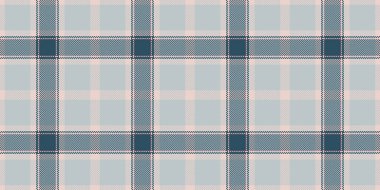 Web sitesi dikişsiz kumaş, kabataslak doku kontrolü kumaşı. Gökyüzü grisi ve açık renk paletinde Paskalya vektörü ekose arkaplan deseni.
