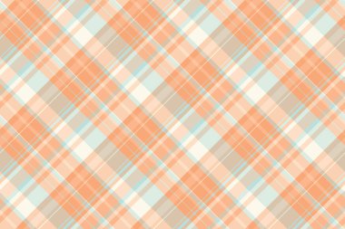 Bufalo arkaplan desenli, piksel kumaş kumaş ekoseli. Kadın dokusu açık ve turuncu renk paletinde tekstil tartını kontrol et.