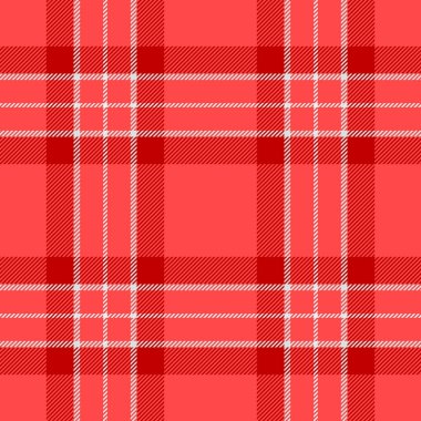 Seksi tekstil kontrol deseni, sessiz, pürüzsüz ekose desen. Kırmızı ve gainsboro renk paletinde sıcak vektör arkaplan kumaşı.