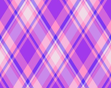 Argyle geometrik eşkenar dörtgenin kusursuz deseni. Harlequin duvar kağıdı tasarımını kontrol et. Web geçmişi için klasik elmas şekilli tekstil malzemesi, baskı kumaşı, kazak, ambalaj kağıdı, hediye kartı, davetiye.