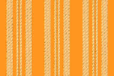 Reklam çizgileri pürüzsüz, koltuk dokusu dikey kumaş. Turuncu ve antika beyaz renk paletinde tekdüze arka plan tekstil vektör deseni.