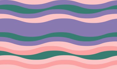 Dalgalı, parlak renklerde dalgalı çizgileri olan soyut bir arka plan, dalgalı, sıvı bir etki yaratıyor. Düz kıvrımlar ve dokulu çizgiler tasarıma zarafet, yaratıcılık ve canlılık ekler. Bu vektör dokunuşu, duvar kağıdı, tekstil veya grafik kullanımı için idealdir