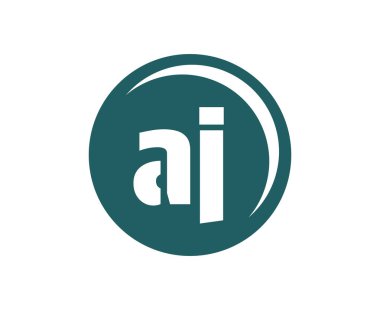 AJ spor amblemi ya da takım logosu. Top mağazası, spor şirketi, eğitim ve kulüp rozeti için baş harfi A ve J olan top logosu..