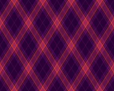 Argyle geometrik eşkenar dörtgenin kusursuz deseni. Harlequin duvar kağıdı tasarımını kontrol et. Web geçmişi için klasik elmas şekilli tekstil malzemesi, baskı kumaşı, kazak, ambalaj kağıdı, hediye kartı, davetiye.