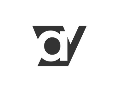 AY yaratıcı geometrik başlangıç tabanlı modern ve minimal logo. Bir y modayı yazı tipi harfi.