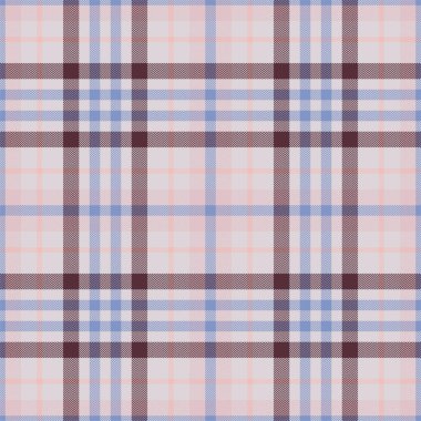 Ekose desenli pembe desenli. Kumaş dokusunu kontrol et. Vektör tekstil baskı tasarımı.