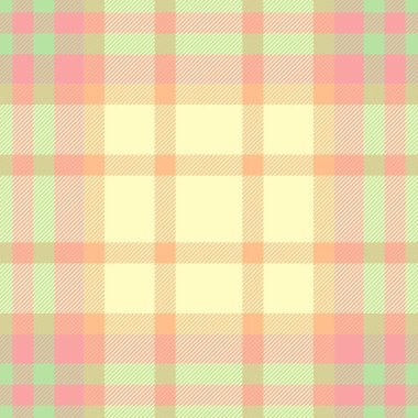 Katman vektör kontrolü ekoseli, Afrikalı tartan desenli tekstil. Meksika kumaş arkaplan dokusu ışık ve kırmızı renk paletinde pürüzsüz.