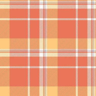 Sunum vektör ekoseli, geleneksel kumaş dikişsiz. Köpek dişi tartan arkaplan deseni kırmızı ve kehribar renk paleti ile kumaş.