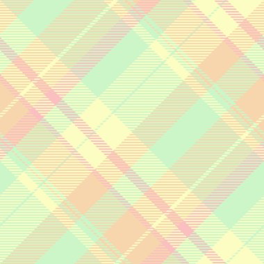 Profesyonel ekose desenli, parti tartan arka planlı tekstil. Açık renk paletinde dokuma vektörü kumaşını kontol et.