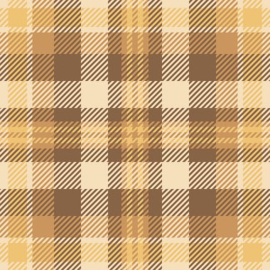 Arkaplan dokusu pürüzsüz, etnisite tartan vektör tekstili. İlham kumaşı turuncu ve açık renk paleti ile desenleri kontrol et.