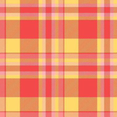 Menü şablonu kontrolü, ekoseli, dikdörtgen tartan. Baba dokusu kumaş taşıyıcı tekstil güzel kırmızı ve kehribar renk paleti.