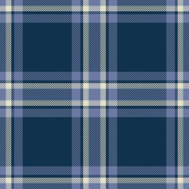 Kanadalı vektör kusursuz arka plan, kız işi ekose desenli. Ticari kumaş desenli tekstil denetimi cyan ve mavi renk paleti.