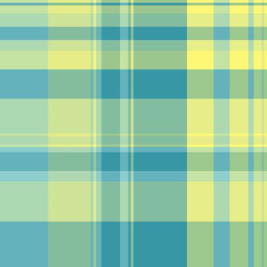 Rahatlatıcı katran ekose, doğrusal vektör dokusu deseni. Işık ve kireç rengi paletinde tekstil arkaplanını kontrol et.