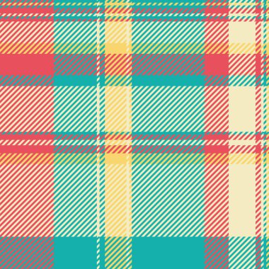 Piksel kumaş ekose kontrolü, soluk tekstil dokusu deseni. Işık ve gök mavisi renk paletinde boş vektör arkaplanı dikişsiz tartan.