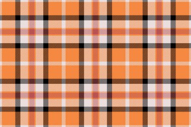 Cadılar Bayramı vektör deseninde ekoseli balkabakları, ürkütücü hayaletler ve korkunç süslemeler var. Bu yinelenen sonbahar arka planı tekstil, kumaş ve malzeme baskıları için mükemmeldir, parti dekoruna biraz korku katar, tebrik kartları, po