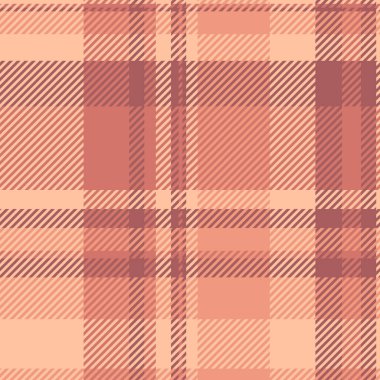 Katran desenli kontrol, tekdüze vektör kumaş tekstili. Reklam arkaplan dokusu kırmızı ve turuncu renklerde pürüzsüz.