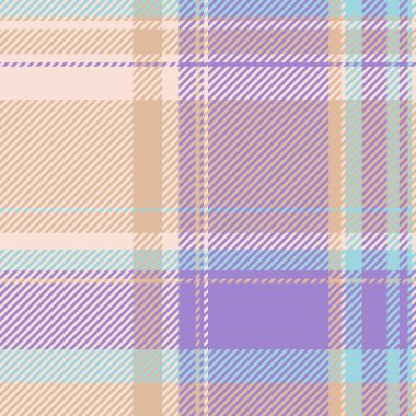 Yaz aysız ekose kumaş, yumuşak kumaş çekleri. Işık ve menekşe renk paletinde arka plan desen vektörü zorluğu.