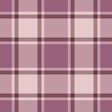 İrlandalı tekstil vektörünü kontrol et, kusursuz tartan geçmişi var. Pastel ve pembe renk paletinde mevsimsel kumaş deseni.