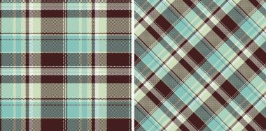 Kalıpsal tartan dikişsiz desen vektörü ekoseli kumaş tekstil arka planı. Pantolon için toprak rengine bürünmüş kıyafet fikirleri..