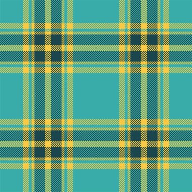 Yeşil desenli ekose desenli. Kumaş dokusunu kontrol et. Vektör tekstil baskı tasarımı.