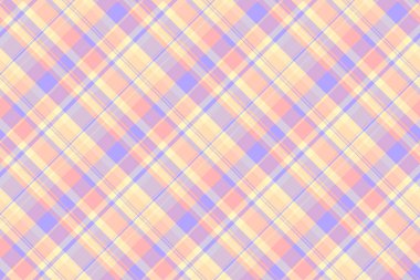 Dikilmiş ekoseli kumaş, ağ vektör desenli kumaş. Hafif ve şeftali rengi palette küçük dikişsiz arkaplan tekstili.