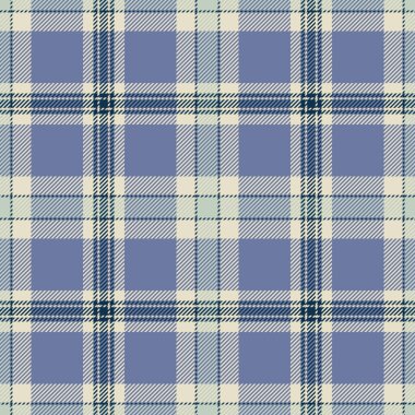Yaratıcılık tartan ekoseli arka plan, içeriği kusursuz desen dokusu. Web sitesi kumaş tekstil vektörünü mavi ve açık renk paletinde kontrol et.