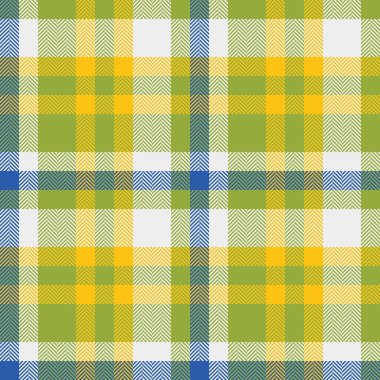 60 'ların şablon kontrol geçmişi, gururlu, dikdörtgen kumaşı. Kireç ve beyaz renk paletinde ekose vektör perakende dokusu.