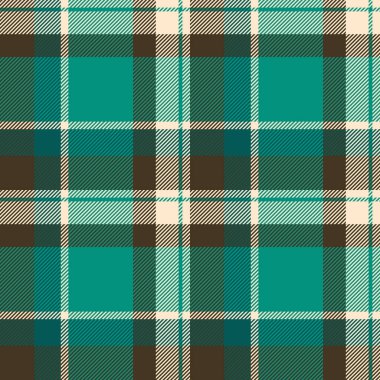 Performans tekstil dikişsiz doku, kadın ekose kumaş tartan. Serin desen kontrol arkaplan vektörü mavi ve koyu renk paletinde.