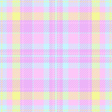 Arkaplanı kontrol et, bandana vektör tekstil kumaşı. Işıl ışıl ve limon rengi palette İspanyol deseni ekoseli ekose..