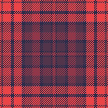 70 'lerin kusursuz desenli arka planı, tartan kumaş dokusu. Mutlu vektör kumaş ekoseli kontrol kırmızı ve pembe renk paleti.