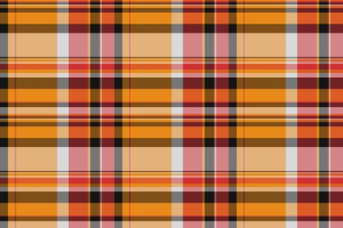 Cadılar Bayramı vektör deseninde ekoseli balkabakları, ürkütücü hayaletler ve korkunç süslemeler var. Bu yinelenen sonbahar arka planı tekstil, kumaş ve malzeme baskıları için mükemmeldir, parti dekoruna biraz korku katar, tebrik kartları, po