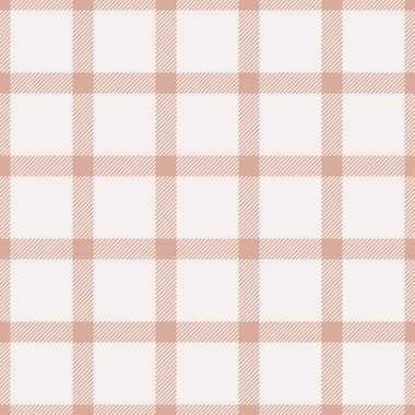Desenli arka plan tekstil dokusu, dikişsiz desenli tartan. Vektör ekose kumaşı açık ve beyaz renk paletinde kontrol edilsin.