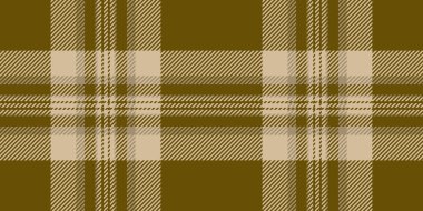 Kusursuz kumaş, giysi desenli kumaş kontrolü. Sarı ve açık renk paletinde düzenli arkaplan ekose vektörü.