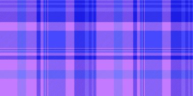 Grafik vektör kumaş arka plan, prim denetimi kusursuz. Sessiz tartan kumaş desenli ekose çivit ve mor renk paleti.