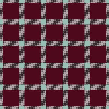 Oda dokusu kontrolü, 40 'ların vektör dokusu tekstil. Pastel ve kırmızı renk paletinde renksiz ekose arka plan tartanı.