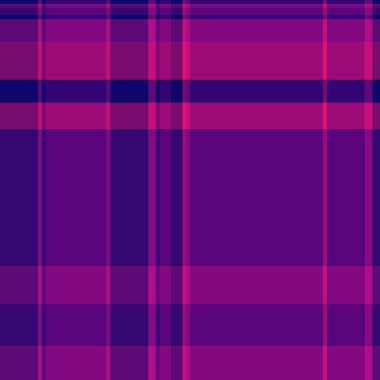 İndirimsiz desenli tartan, tekstil kontrol kumaşı. Eflatun ve mor renk paletinde ekose arkaplan vektör dokusu.