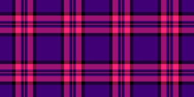 Jpg ekose kumaş dokusu, seçim modeli arkaplan tartanı. Popüler vektör tekstil denetimi pembe ve koyu renk paletinde.